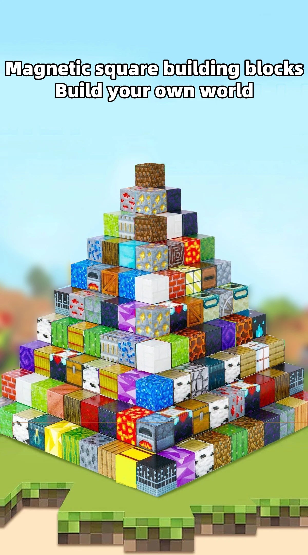 TNT Magnetic Building Blocks Set — DIY Assembly Toy with Storage Box for Kids & Teens (60–200 pcs)