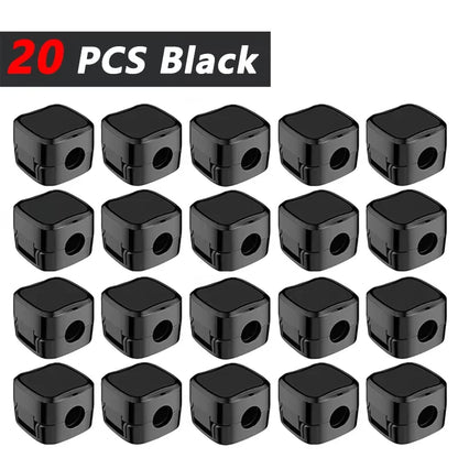 Magnetic Cable Clips — Adjustable Under-Desk Cord Holder & Cable Management Organizer (3-12 Pack)