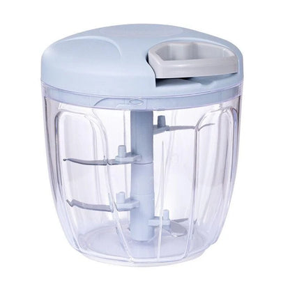 Manual Meat Mincer & Garlic Chopper — 500/900ml Rotate Press Crusher for Vegetables & Onions