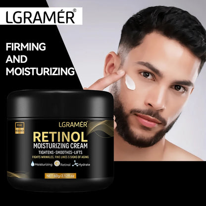 Men's Retinol Anti-Aging Face Moisturizer — Pore-Minimizing, Whitening & Smoothing Cream