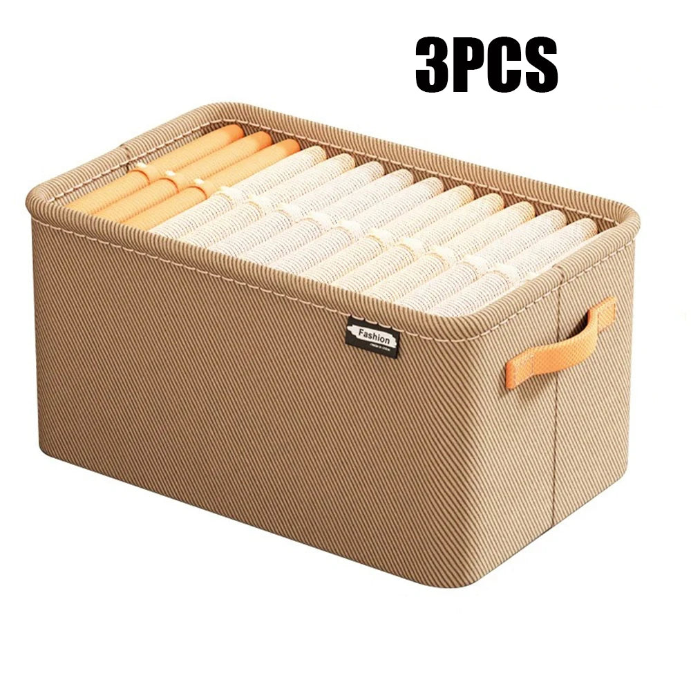 Foldable Clothes Organizer Storage Box — Large Capacity Wardrobe Drawer for Pants, Sweaters & Underwear