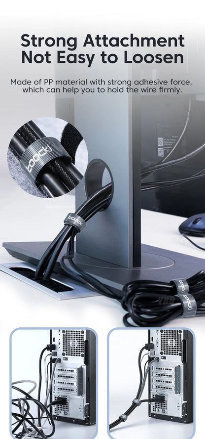 Toocki Cable Organizer & Wire Winder — USB Cable Management Protector for iPhone, Samsung & Earphones