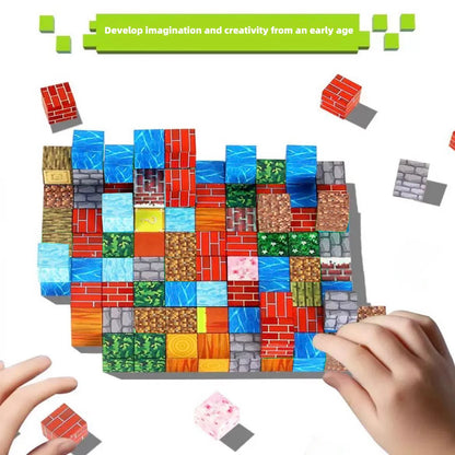 TNT Magnetic Building Blocks Set — DIY Assembly Toy with Storage Box for Kids & Teens (60–200 pcs)