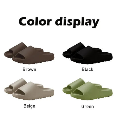 Coconut Cloud Thick-Sole EVA Slides — Soft Beach Sandals for Men & Women
