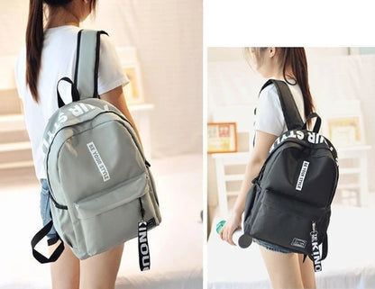 Korean Style Large Capacity Fashion Backpack — Trendy School & Travel Bag for Men & Women
