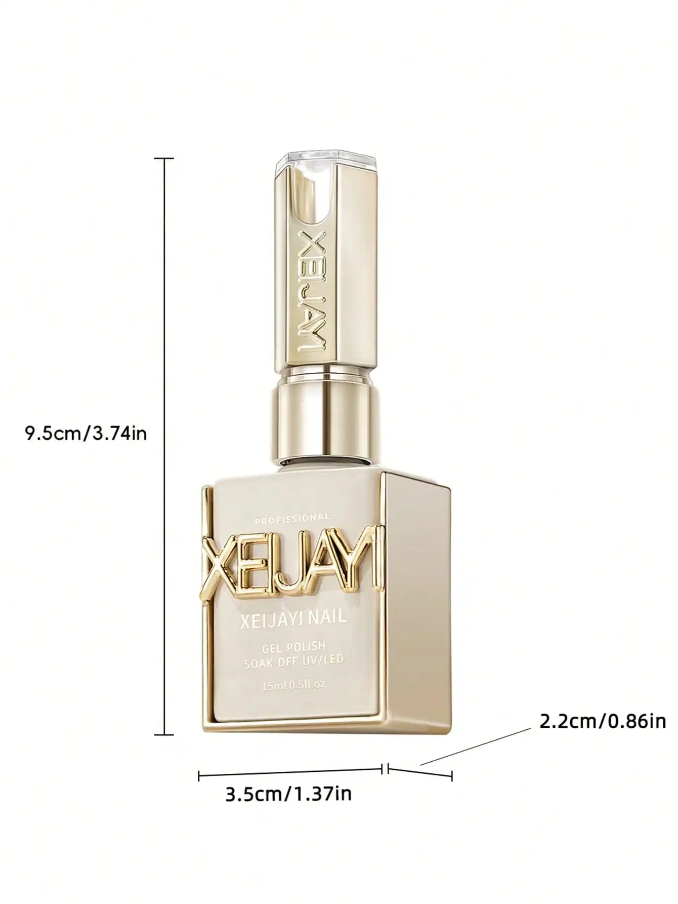 Pale Yellow Gel Nail Polish — Pure Soak-Off No-Wipe UV LED Formula, 15ml