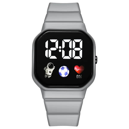 Kids Sport LED Digital Watch — Waterproof Silicone Wristwatch for Boys & Girls