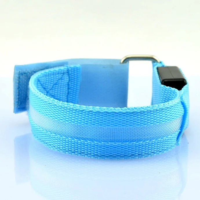 LED Safety Armband Light — USB Rechargeable Running & Cycling Wristband