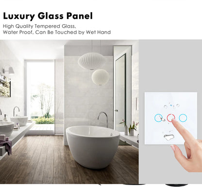 EU WiFi Smart Light Switch — No Neutral Wire, Touch & RF433, Tuya App, Alexa & Google Home