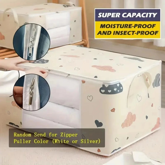 Large Capacity Multi-Purpose Storage Bag with Handles — Dustproof & Moisture-Resistant Non-Woven Fabric