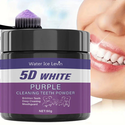 Purple Tooth Whitening Powder — Whiter Teeth in 5 Days, Sulfate-Free
