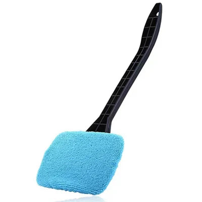 Car Window Cleaner Brush Kit — Long Handle Windshield Cleaning Tool & Interior Auto Glass Wiper