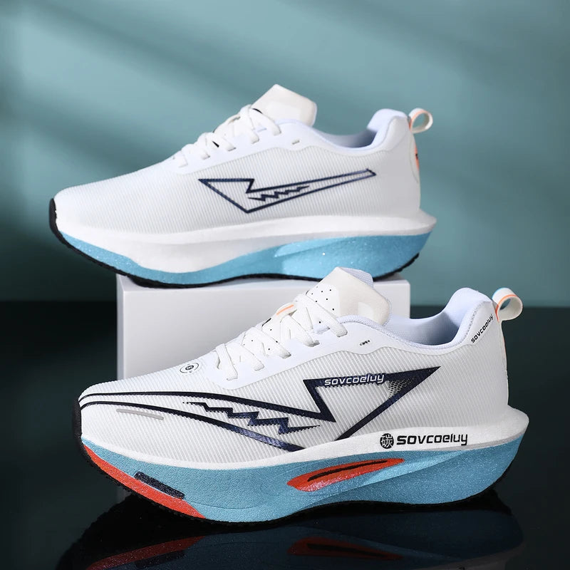 Carbon Board Marathon Running Sneakers — Breathable Lightweight Athletic Shoes for Men & Women