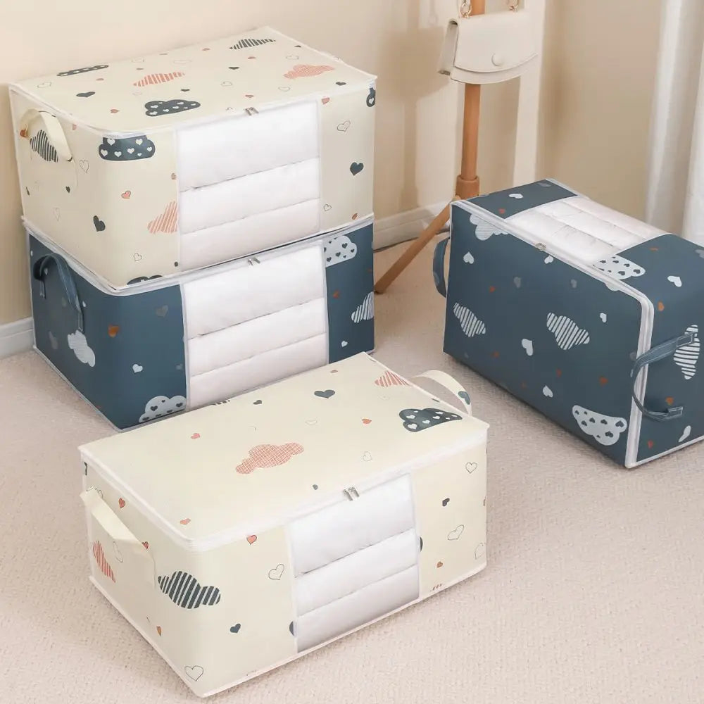 Large Capacity Multi-Purpose Storage Bag with Handles — Dustproof & Moisture-Resistant Non-Woven Fabric