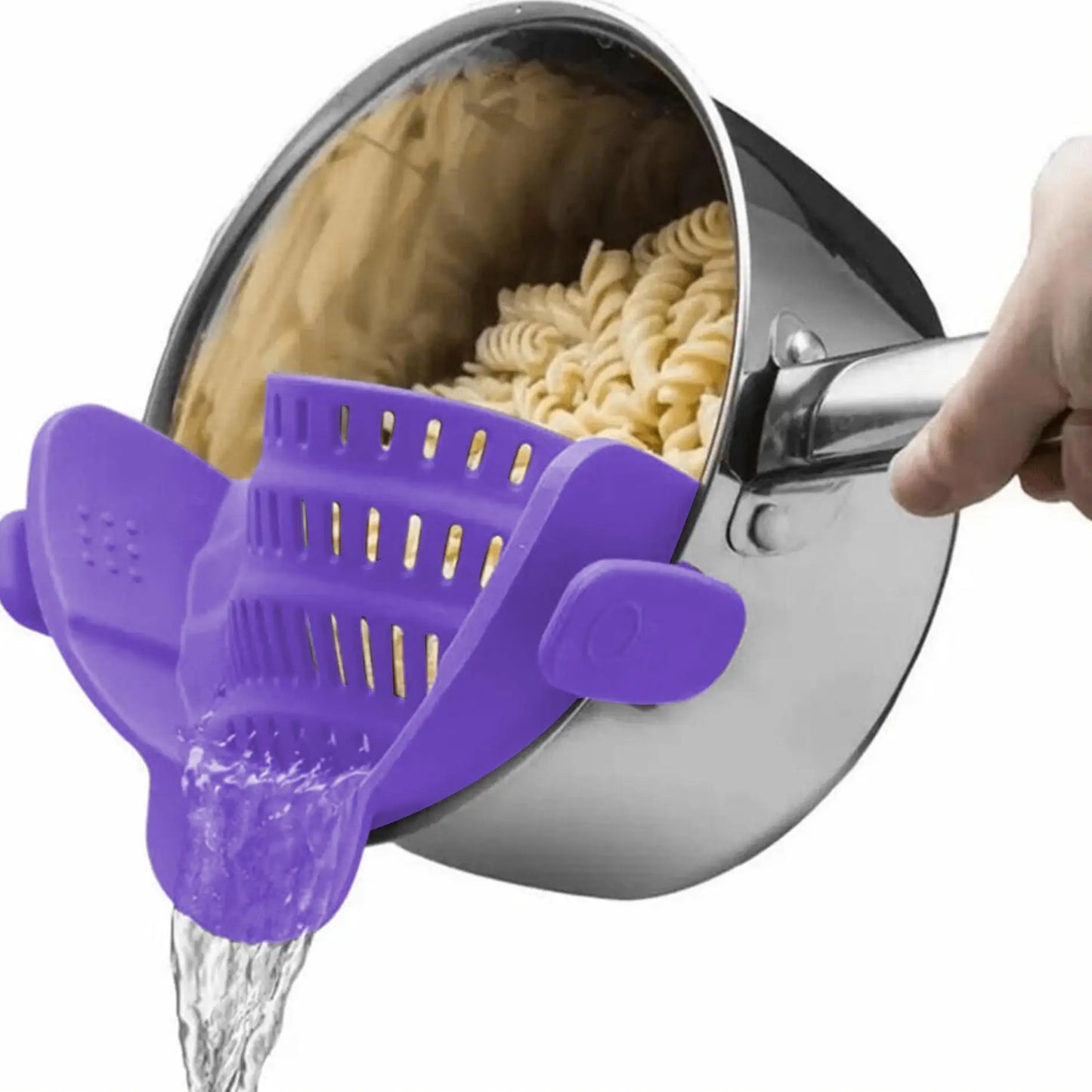 Adjustable Clip-On Pot Strainer — Universal Pasta & Vegetable Strainer for Pots, Pans & Bowls