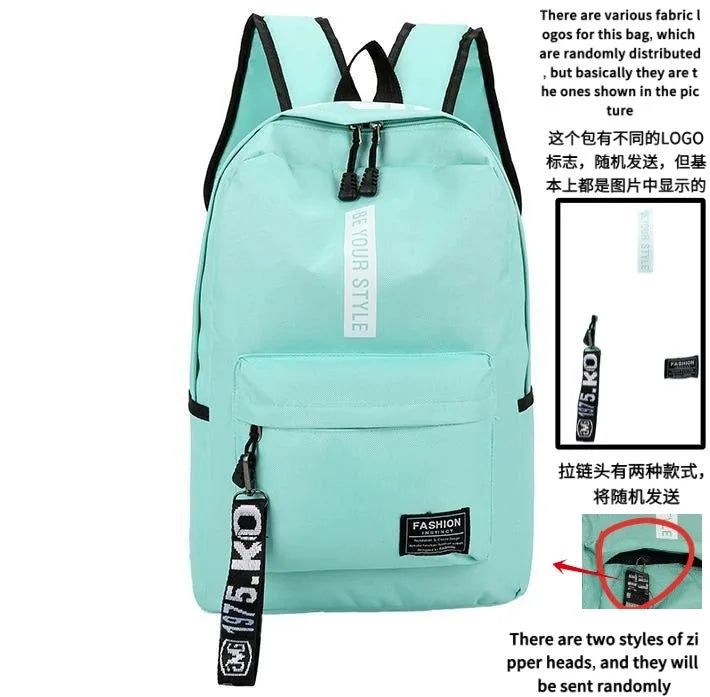 Korean Style Large Capacity Fashion Backpack — Trendy School & Travel Bag for Men & Women