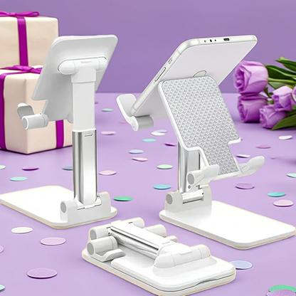 Adjustable Desktop Phone & Tablet Stand — Universal Desk Holder for iPhone, iPad & Xiaomi