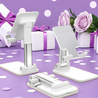 Adjustable Desktop Phone & Tablet Stand — Universal Desk Holder for iPhone, iPad & Xiaomi