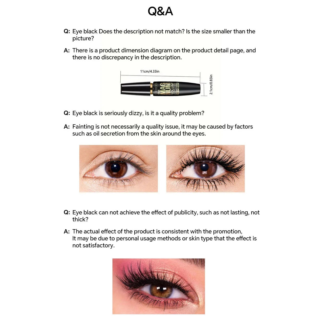 4D Volume Boost Mascara — Lengthening, Curling & Waterproof