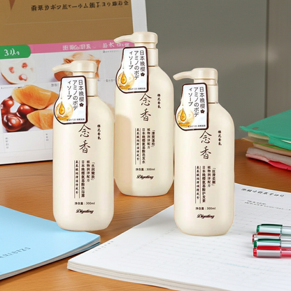 Amino Acid Japanese Evening Shampoo & Conditioner — 300ml Fragrant Hair Care for Soft, Healthy Hair
